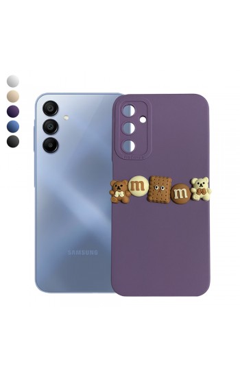 Samsung Galaxy A15 Kılıf 3D M Bear Kamera Korumalı Silikon Kapak…