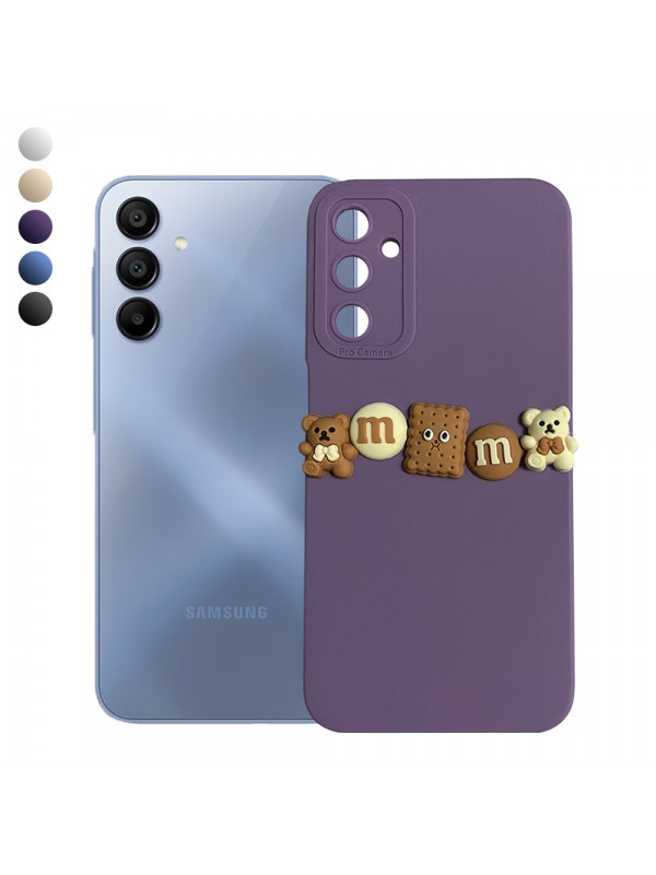 Samsung Galaxy A15 Kılıf 3D M Bear Kamera Korumalı Silikon Kapak…