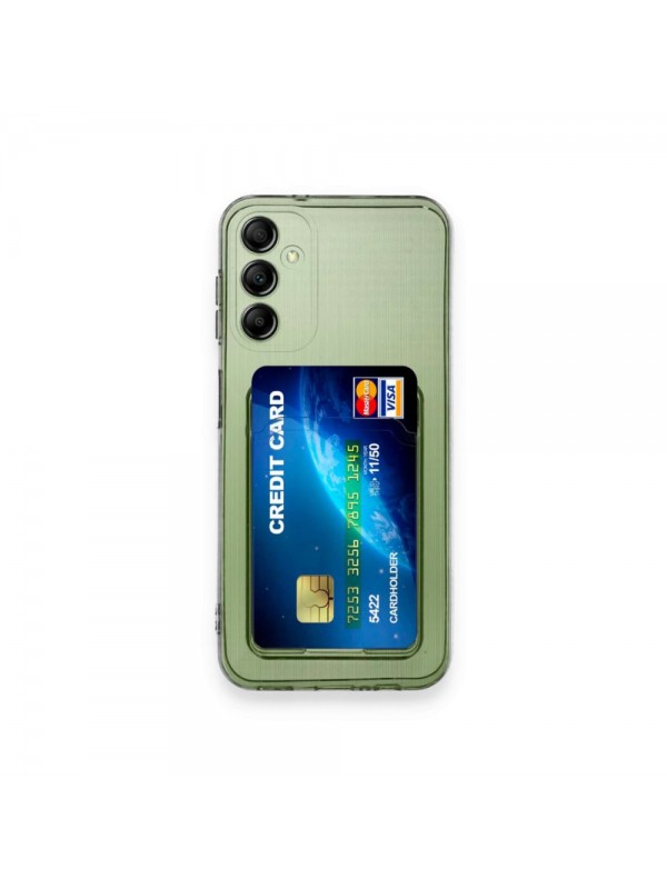 Samsung Galaxy A15 Kılıf Cardy Şeffaf Kartlık Cepli Kapak…