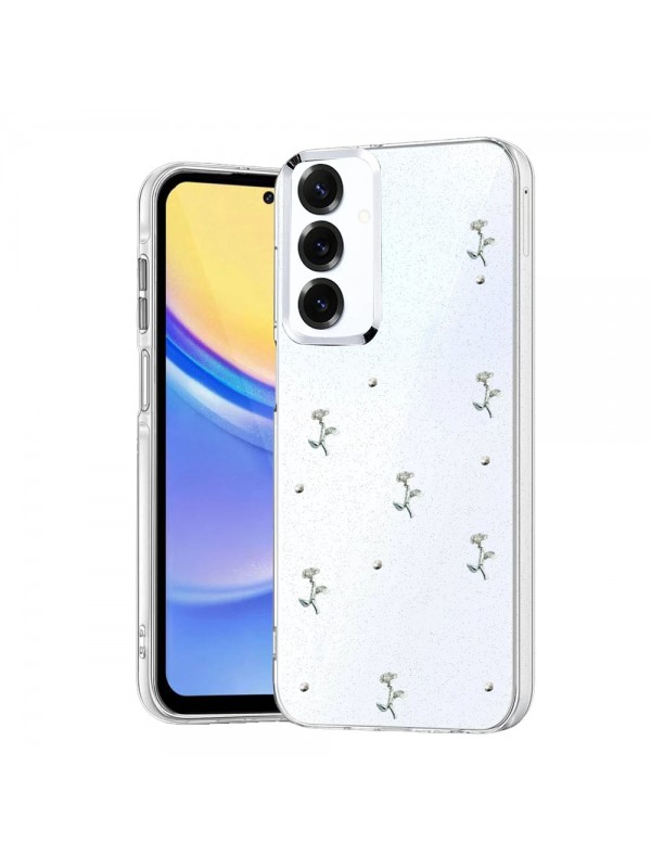 Samsung Galaxy A16 Kılıf Fiyonk Desenli Şeffaf Kapak&hellip;