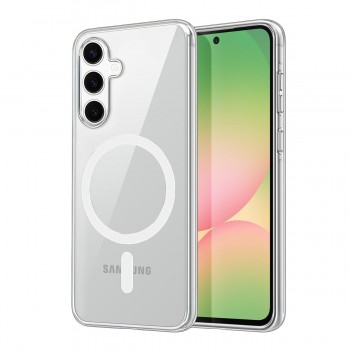 Samsung Galaxy A16 Kılıf Combo Seri Magsafe Özellikli Sararmaz Sert Şeffaf Kapak