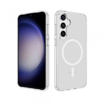 Samsung Galaxy A16 Kılıf Magsafe Özellikli Şeffaf Silikon Kapak Samsung Galaxy A16 Kılıf Magsafe Özellikli Şeffaf Silikon Kapak