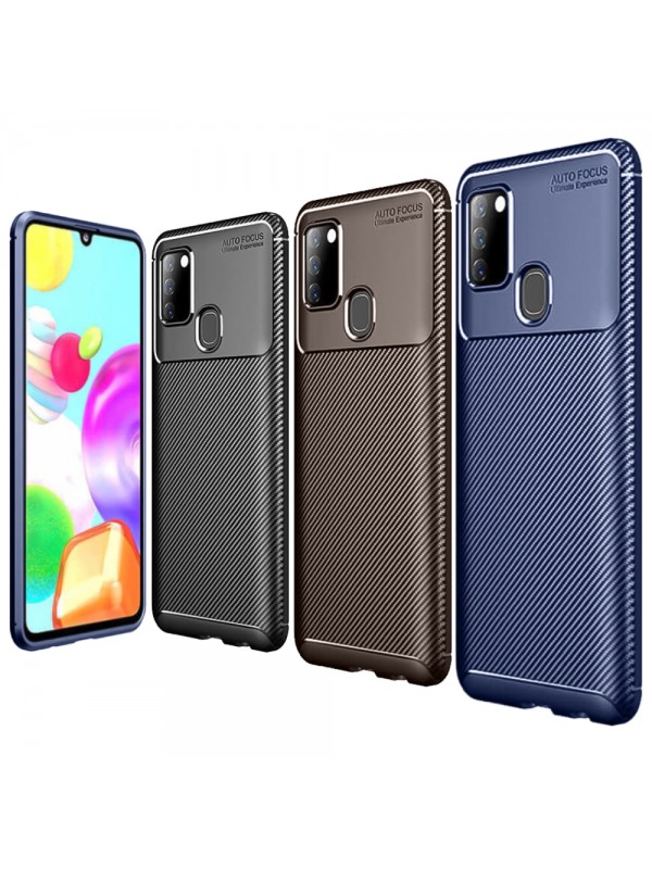 Samsung Galaxy A21s Kılıf Focus Carbon Desen Silikon Arka Kapak…