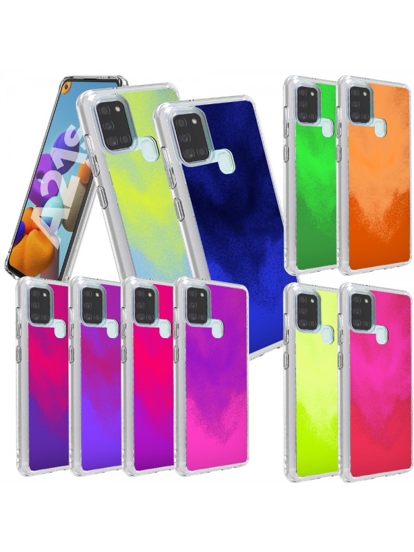 Samsung Galaxy A21s Kılıf Neon Likit Silikon Arka Kapak&hellip;