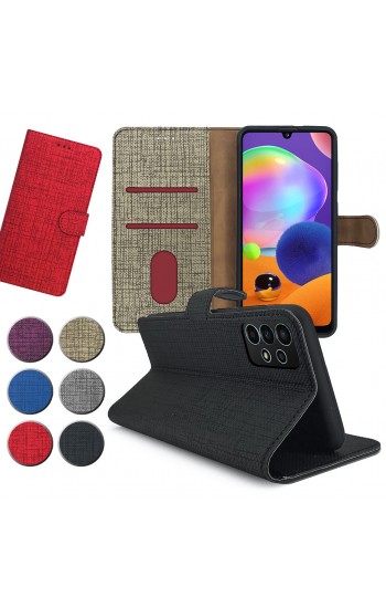 Samsung Galaxy A23 Kılıf FitCase Fabric Kapaklı Cüzdanlı…