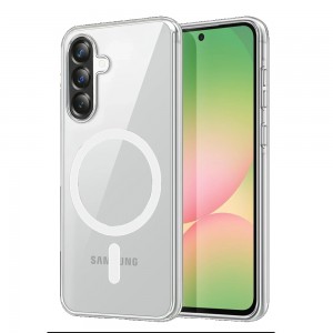 Samsung Galaxy A27 Kılıf Combo Seri Magsafe Özellikli Sararmaz Sert Şeffaf Kapak
