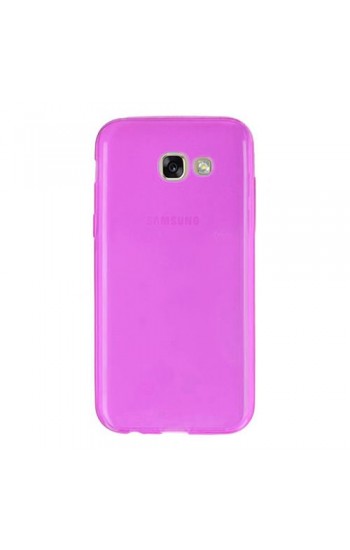 Samsung Galaxy A3 2017 (A320) Kılıf Soft Silikon Şeffaf-Pembe Arka Kapa…