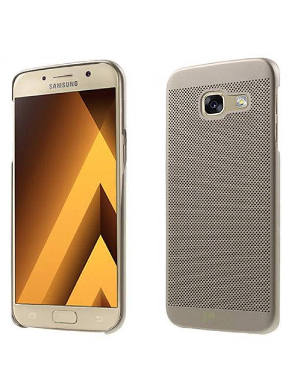 Samsung Galaxy A3 2017 (A320) Loopee Point Sert Arka Kapak Gold