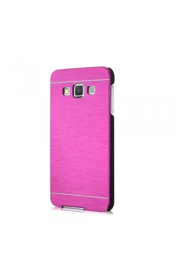 Samsung Galaxy A3 Metal Arka Kapak Motomo Pembe