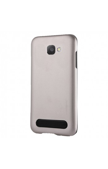 Samsung Galaxy A3 New Motomo Metal TPU Arka Kapak Silver&hellip;