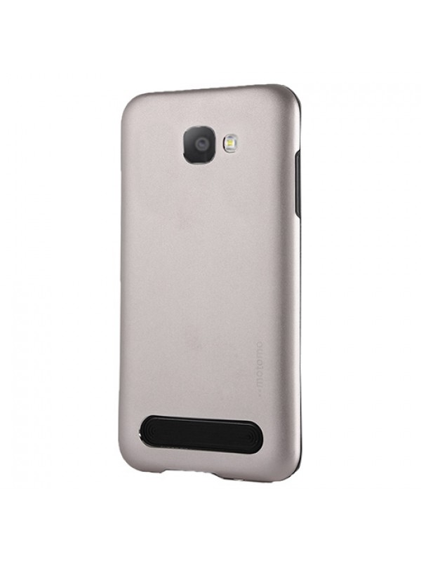 Samsung Galaxy A3 New Motomo Metal TPU Arka Kapak Silver&hellip;