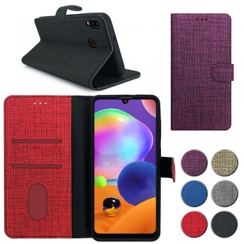 Samsung Galaxy A30 (A305) Kılıf FitCase Fabric Kapaklı Cüzdanlı Samsung Galaxy A30 (A305) Kılıf FitCase Fabric Kapaklı Cüzdanlı