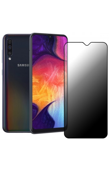 Samsung Galaxy A30 / A50 Hayalet Privacy Gizli Cam Ekran Koruyucu Siyah…