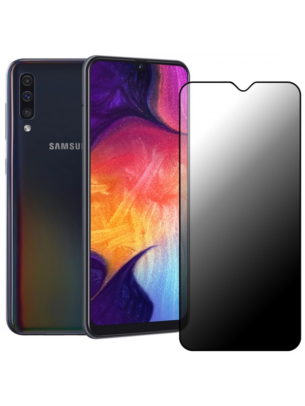 Samsung Galaxy A30 / A50 Hayalet Privacy Gizli Cam Ekran Koruyucu Siya…