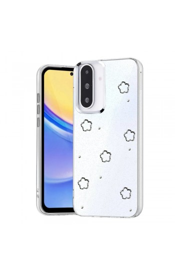 Samsung Galaxy A36 / A56 Kılıf Fiyonk Desenli Şeffaf Kapak