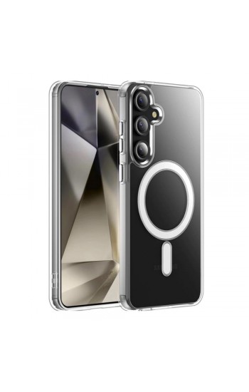 Samsung Galaxy A36 Kılıf Magsafe Özellikli Şeffaf Silikon Kapak Samsung Galaxy A36 Kılıf Magsafe Özellikli Şeffaf Silikon Kapak