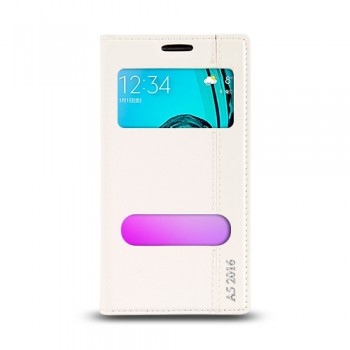 Samsung Galaxy A5 2016 (A510) A510 Gizli Mıknatıslı Pencereli Magnum Kılıf Beyaz Samsung Galaxy A5 2016 (A510) A510 Gizli Mıknatıslı Pencereli Magnum Kılıf Beyaz