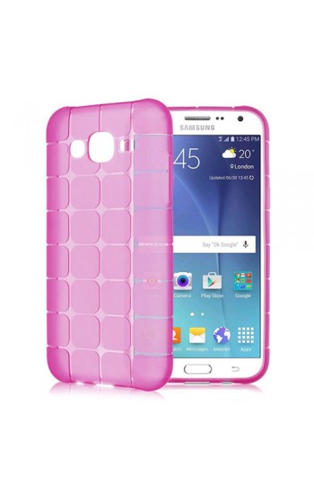 Samsung Galaxy A5 (A500) Plaid Silikon Arka Kapak Pembe…