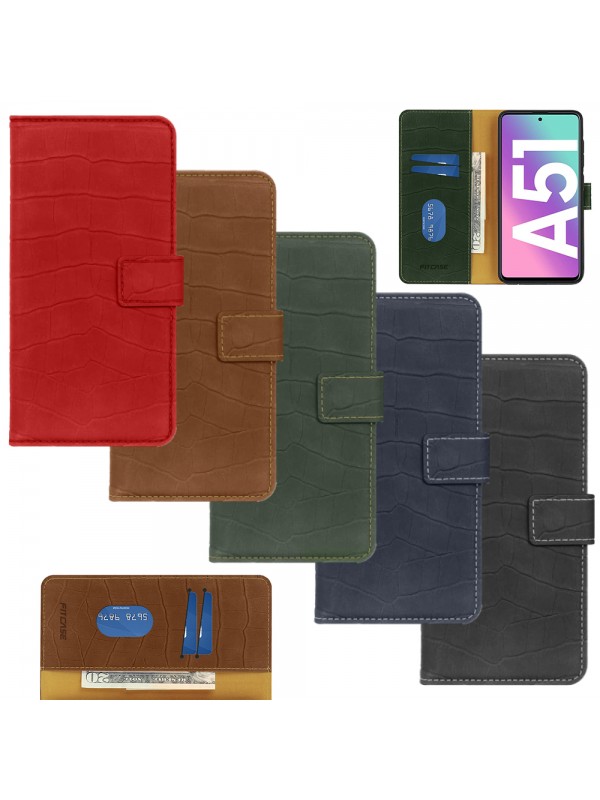 Samsung Galaxy A51 Kılıf Kroko Desen Kapaklı Cüzdanlı…