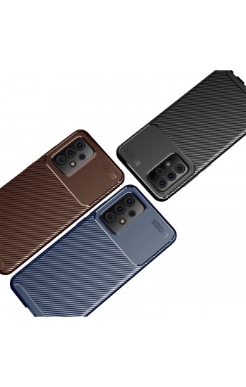 Samsung Galaxy A52 (A525) Kılıf Focus Carbon Desen Silikon Arka Kapak…