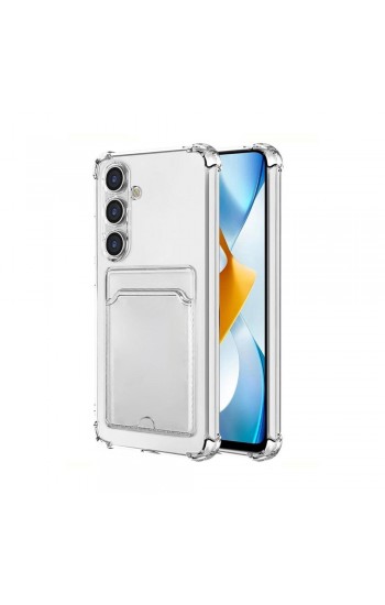 Samsung Galaxy A56 Kılıf Cardy Şeffaf Kartlık Cepli Kapak…