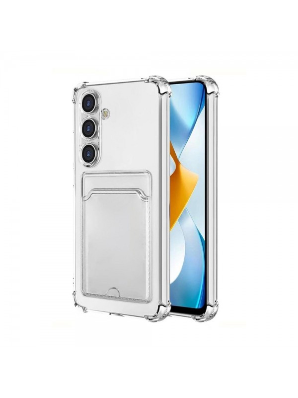 Samsung Galaxy A56 Kılıf Cardy Şeffaf Kartlık Cepli Kapak…