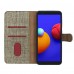 Samsung Galaxy A7 2018 (A750) Kılıf FitCase Fabric Kapaklı Cüzdanlı