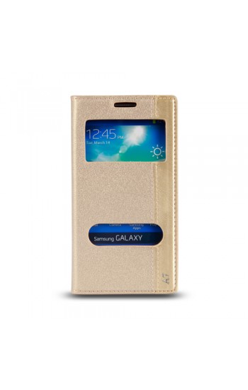 Samsung Galaxy A7 (A700) Gizli Mıknatıslı Pencereli Magnum Kılıf Gold&hellip;