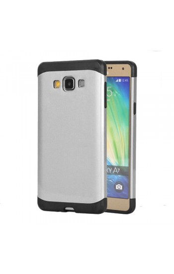 Samsung Galaxy A7 Arkası Metal TPU Kapak Armor Gri&hellip;