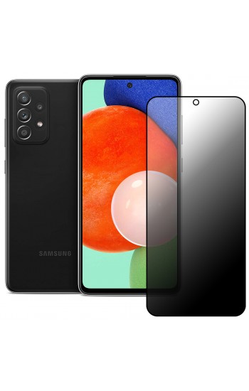 Samsung Galaxy A72 Hayalet Privacy Gizli Cam Ekran Koruyucu Siyah