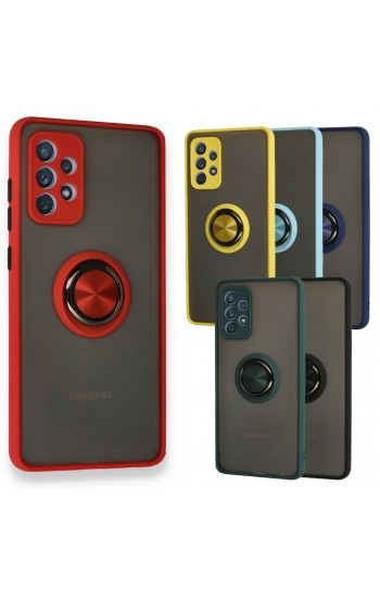 Samsung Galaxy A72 Kılıf Montrea Ring Yüzük Stantlı Kapak… Samsung Galaxy A72 Kılıf Montrea Ring Yüzük Stantlı Kapak…