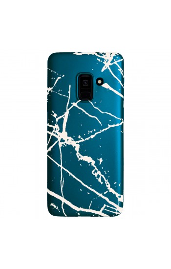 Samsung Galaxy A8 Plus (A730) Fırça Desen Silikon Arka Kapak Mavi Samsung Galaxy A8 Plus (A730) Fırça Desen Silikon Arka Kapak Mavi