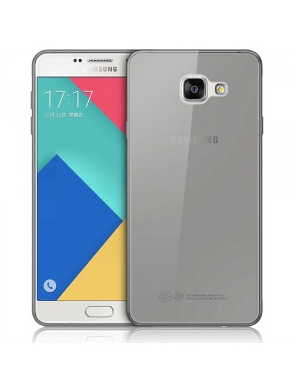 Samsung Galaxy C7 (C7000) Kılıf Soft Silikon Şeffaf-Siyah Arka…