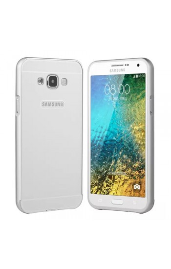 Samsung Galaxy E5 0,7 mm Metal Bumper Arka Koruma Kapaklı Gri… Samsung Galaxy E5 0,7 mm Metal Bumper Arka Koruma Kapaklı Gri…