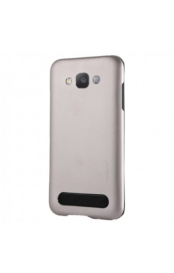Samsung Galaxy E5 New Motomo Metal TPU Arka Kapak Silver…
