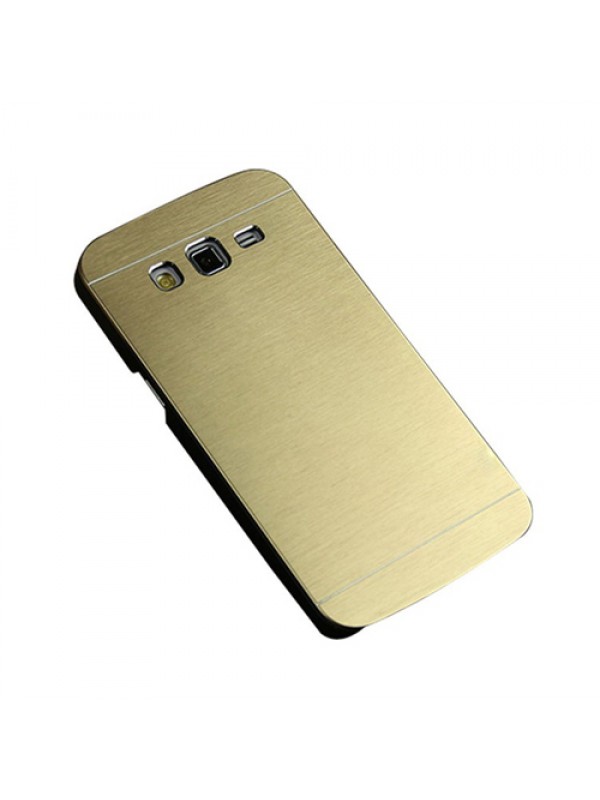 Samsung Galaxy E7 Metal Arka Kapak Motomo Gold