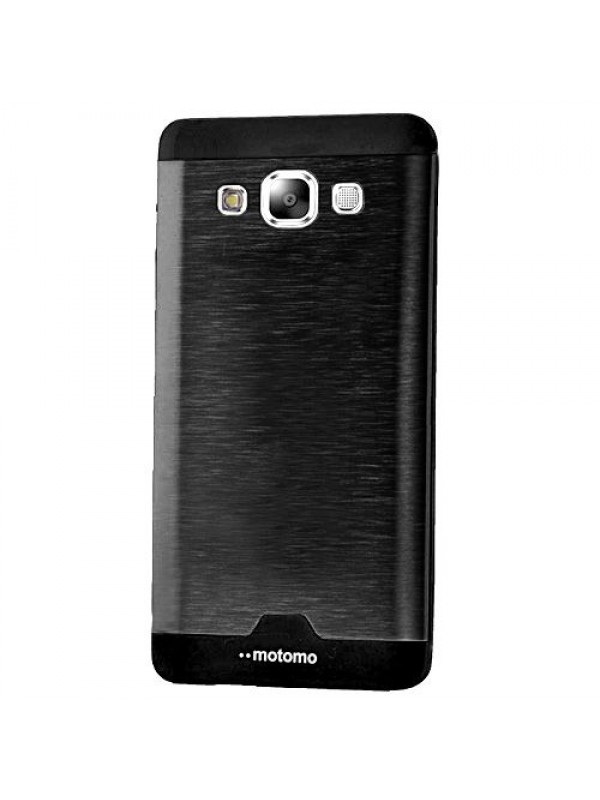 Samsung Galaxy E7 Metal Arka Kapak Motomo Siyah&hellip;