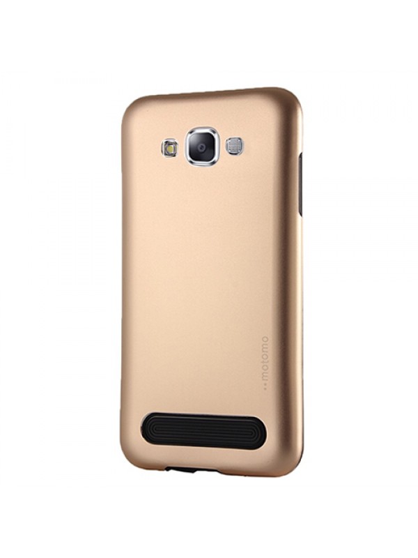 Samsung Galaxy E7 New Motomo Metal TPU Arka Kapak Gold… Samsung Galaxy E7 New Motomo Metal TPU Arka Kapak Gold…