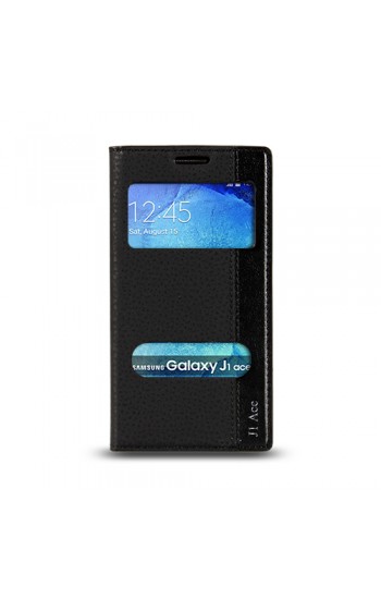 Samsung Galaxy J1 Ace (J110) Gizli Mıknatıslı Pencereli Magnum Kılıf &hellip;