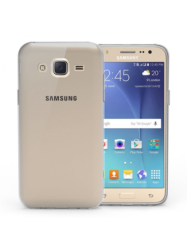 Samsung Galaxy J2 2016 (J210) Kılıf Soft Silikon Şeffaf-Siyah Arka …