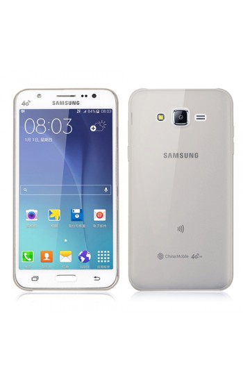 Samsung Galaxy J7 (J700) Kılıf Soft Silikon Şeffaf-Siyah Arka Kapak…