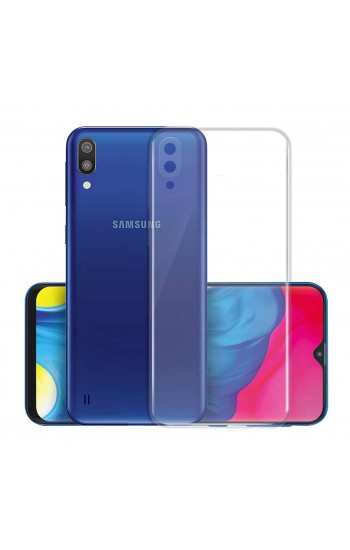 Samsung Galaxy M10 (M105) Kılıf FitCase Toz Koruma Tıpalı Şeffaf Arka Kapak