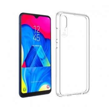 Samsung Galaxy M10 (M105) Kılıf Köşe Korumalı Şeffaf Silikon Kapak
