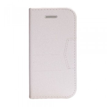 Samsung Galaxy Note 3 Neo (N7500) Dikişli ve Gizli Mıknatıslı Tiger Kılıf Beyaz