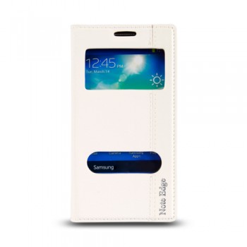 Samsung Galaxy Note EDGE (N915) Gizli Mıknatıslı Pencereli Magnum Kılıf Beyaz Samsung Galaxy Note EDGE (N915) Gizli Mıknatıslı Pencereli Magnum Kılıf Beyaz