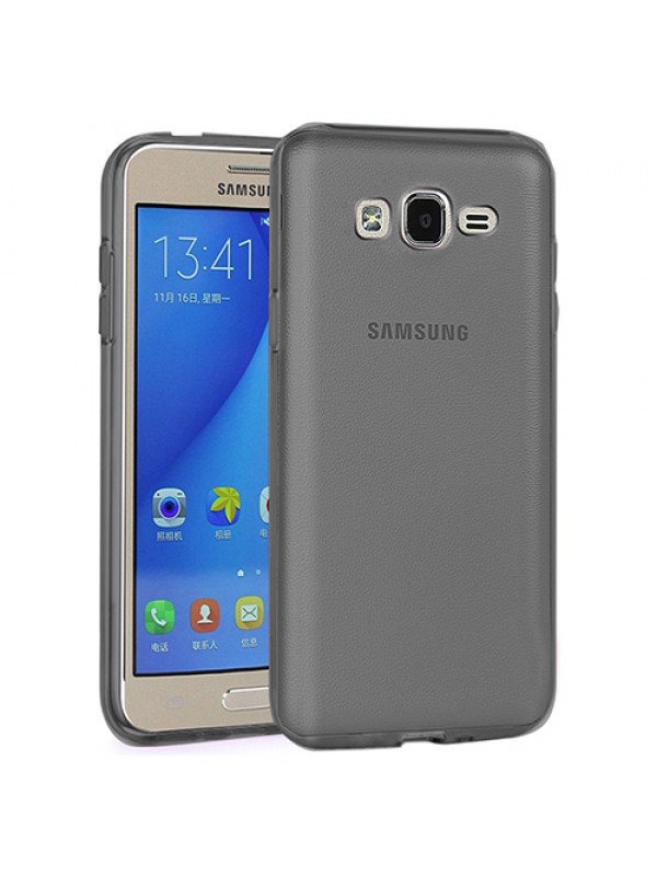 Samsung Galaxy On5 (G5520) Kılıf Soft Silikon Şeffaf-Siyah Ark…