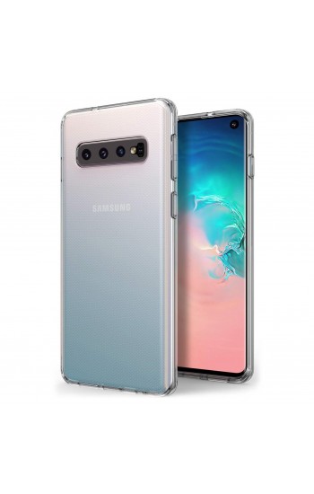 Samsung Galaxy S10E (G970) Kılıf FitCase Toz Koruma Tıpalı Şeffaf Ark…