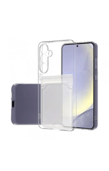 Samsung Galaxy S24 FE Kılıf Cardy Şeffaf Kartlık Cepli Kapak…