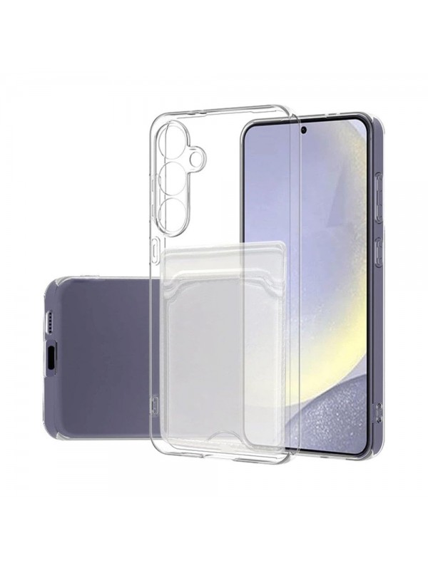 Samsung Galaxy S24 FE Kılıf Cardy Şeffaf Kartlık Cepli Kapak…