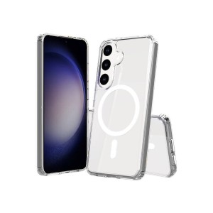 Samsung Galaxy S24 FE Kılıf Magsafe Özellikli Şeffaf Silikon Kapak